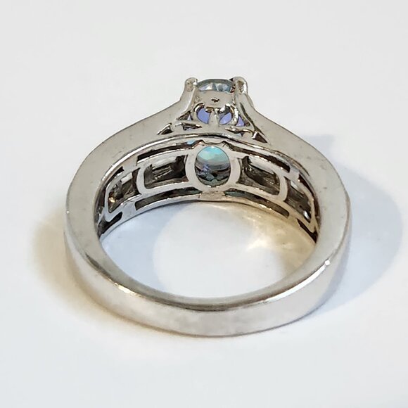 VTG NIB 925 Mercury Mystic Topaz Aurora Borealis Ring Size 7 - Picture 6 of 15